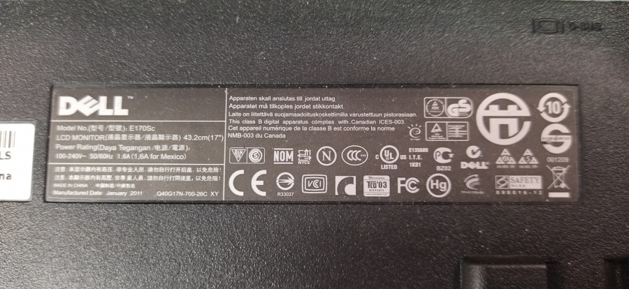 173-090-003 Монитор ЖК DELL E170S #8