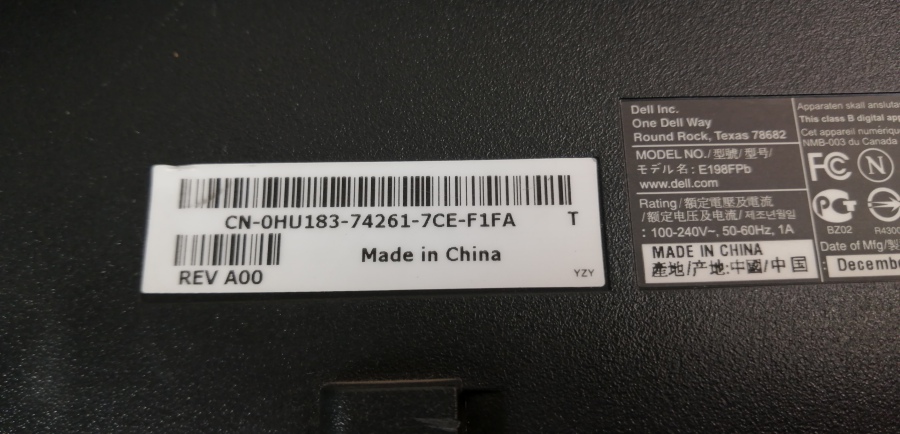 152-019-001 Монитор ЖК DELL E198FP #8