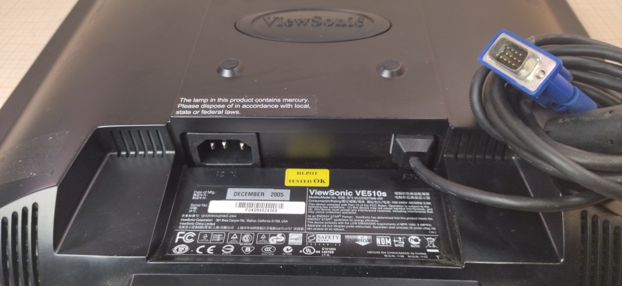 165-070-002 Монитор ЖК VIEWSONIC VE510s #6