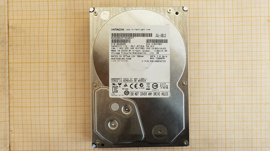 172-071-001 HDD 3.5" SATA HITACHI HUA722010CLA330 #2