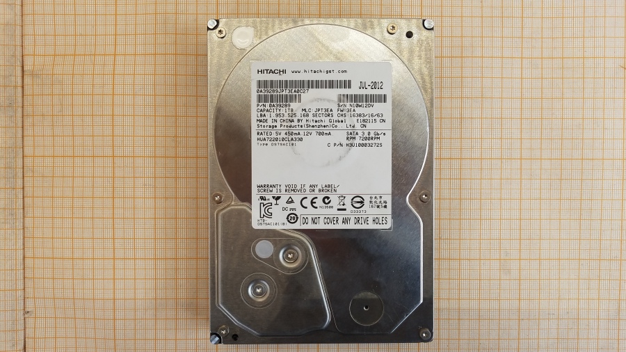 172-071-002 HDD 3.5" SATA HITACHI HUA722010CLA330 #2