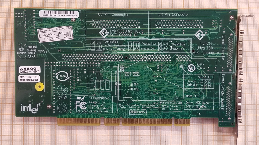 173-103-001 Контроллер PCI INTEL GDT8623RZ-I #3