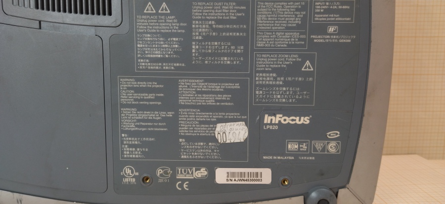 173-106-001 Проектор INFOKUS LP820 #8