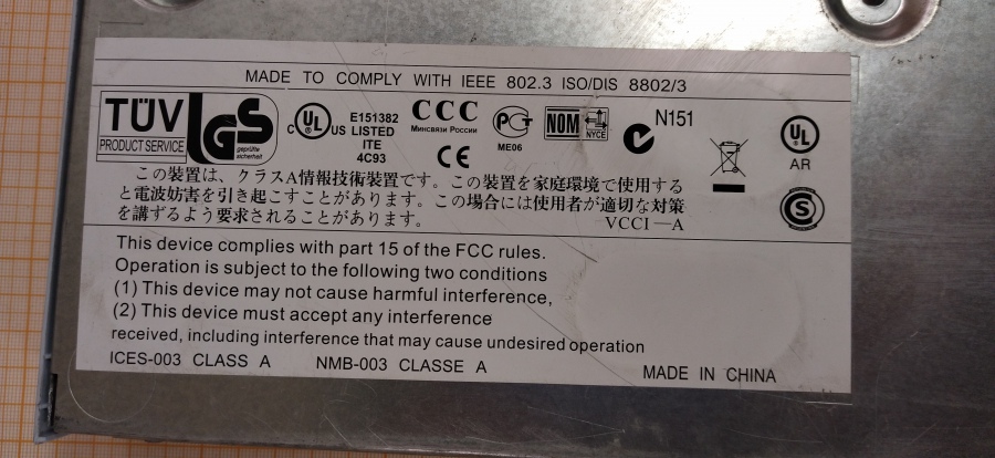 173-108-003 Коммутатор управляемый 3COM SuperStack 3 Switch 4400 3С17203 #10