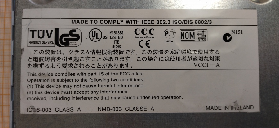 173-110-002 Коммутатор управляемый 3COM SuperStack 3 Switch 4400 3C17204 #9