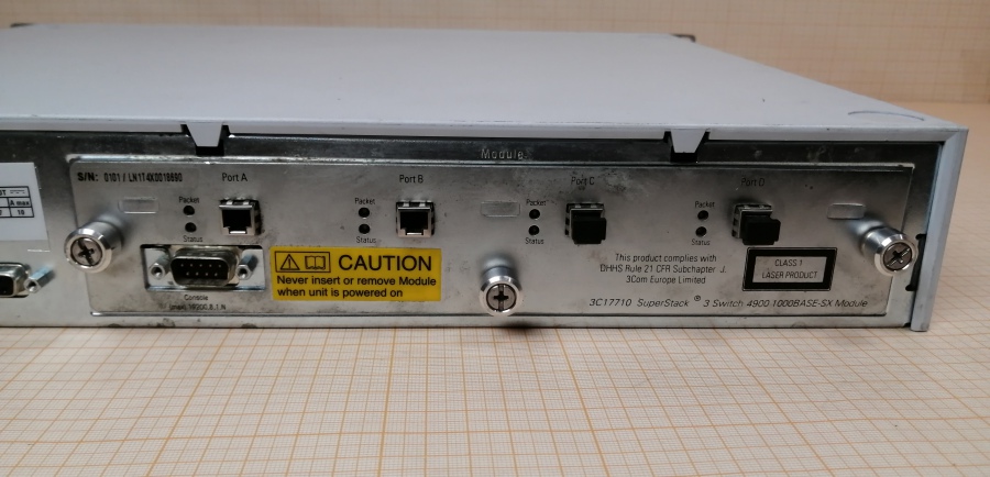 166-021-001 Коммутатор управляемый 3COM SuperStack 3 Switch 4900 3C17700 #7