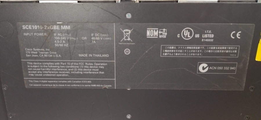 168-023-001 Маршрутизатор CISCO SCE1010-2XGBE MM #10