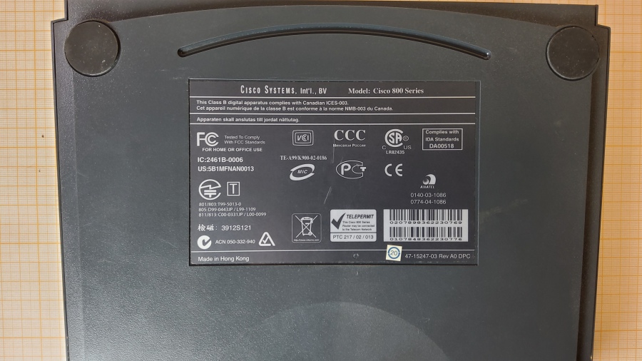 043-013-003 Маршрутизатор CISCO 805 #7