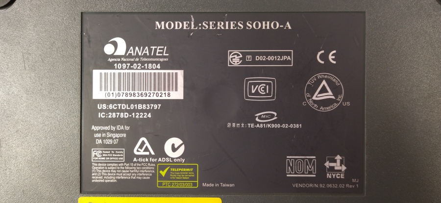 043-011-004 Маршрутизатор CISCO SOHO 91 #6