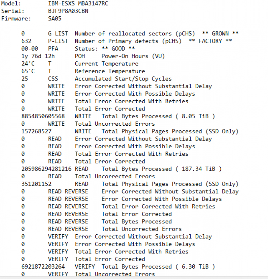 165-105-001 HDD 3.5" SAS IBM 39R7350 #6