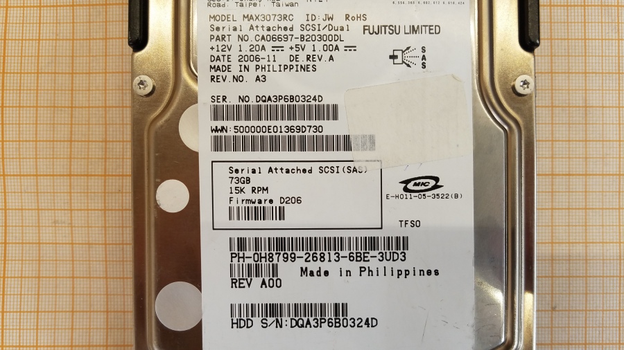 165-106-002 HDD 3.5" SAS DELL H8799 #3