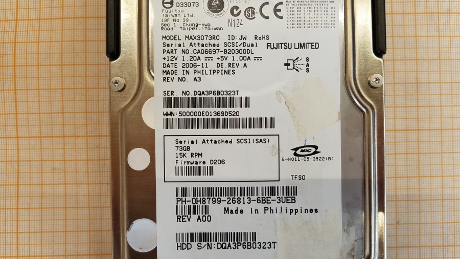 165-106-003 HDD 3.5" SAS DELL H8799 #3