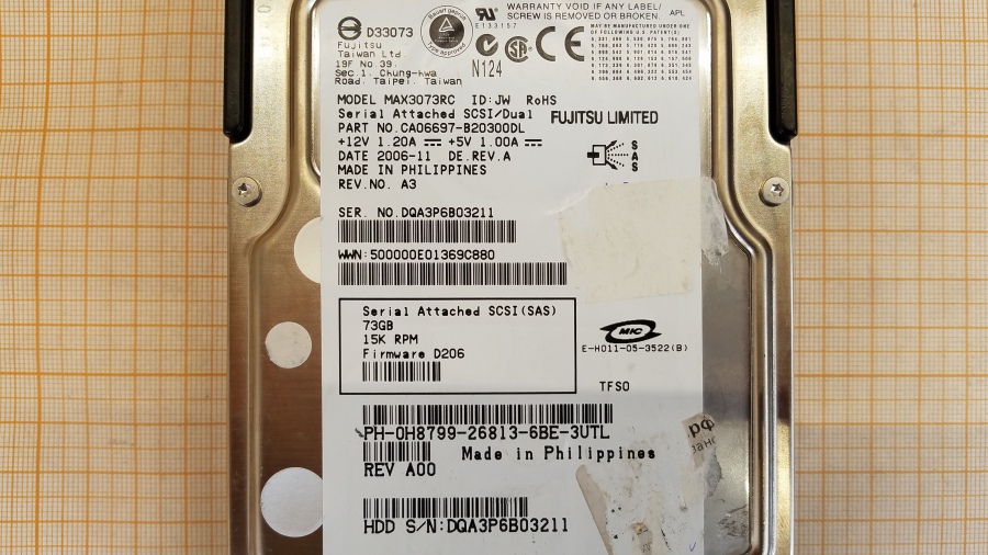 165-106-007 HDD 3.5" SAS DELL H8799 #3