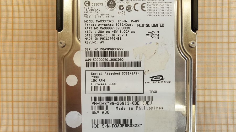 165-106-008 HDD 3.5" SAS DELL H8799 #3
