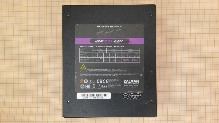 165-110-001 БП ATX v2.3 Zalman ZM850-EBT #2