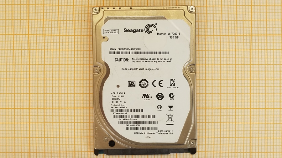 173-112-001 HDD 2.5" SATA SEAGATE ST9320423AS #2