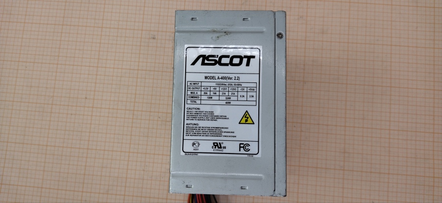 165-108-003 БП ATX v2.2 ASCOT A-400 #5