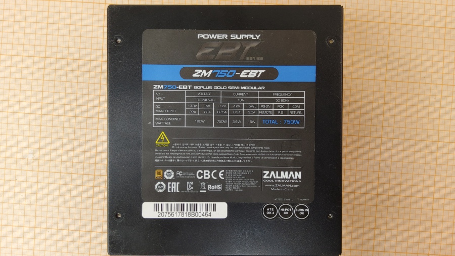 165-133-001 БП ATX v2.3 Zalman ZM750-EBT #4