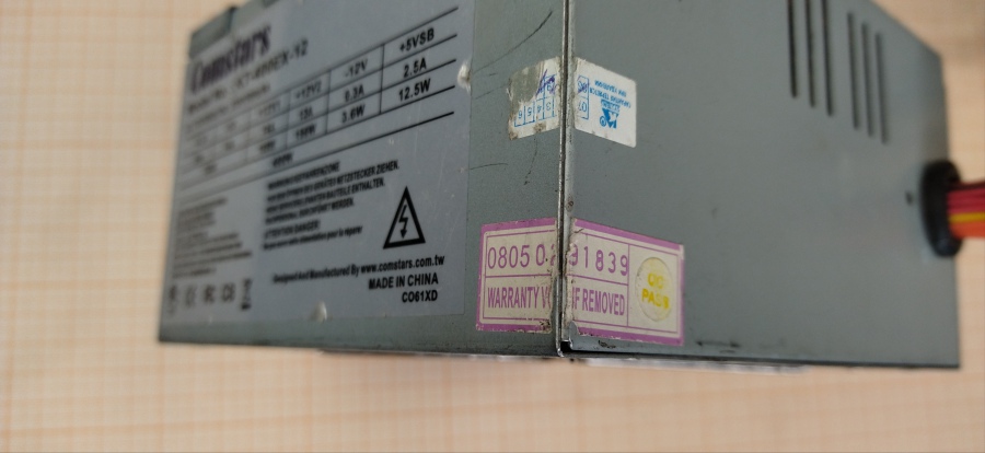 165-136-001 БП ATX v2.0 Comstars KT-400EX-12 #5