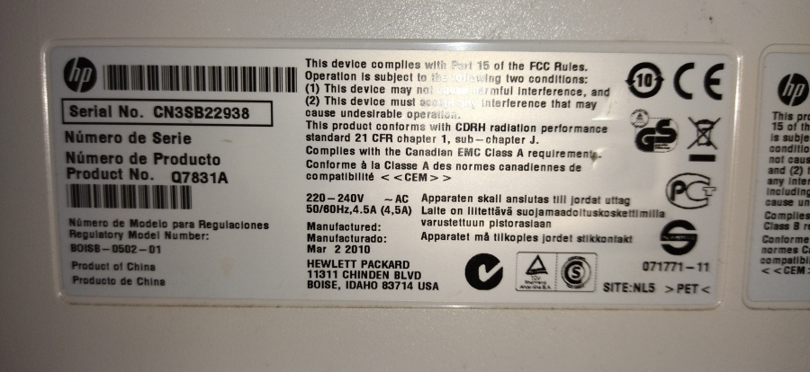 062-055-001 Печатная машина HP LaserJet M5035MFP #25