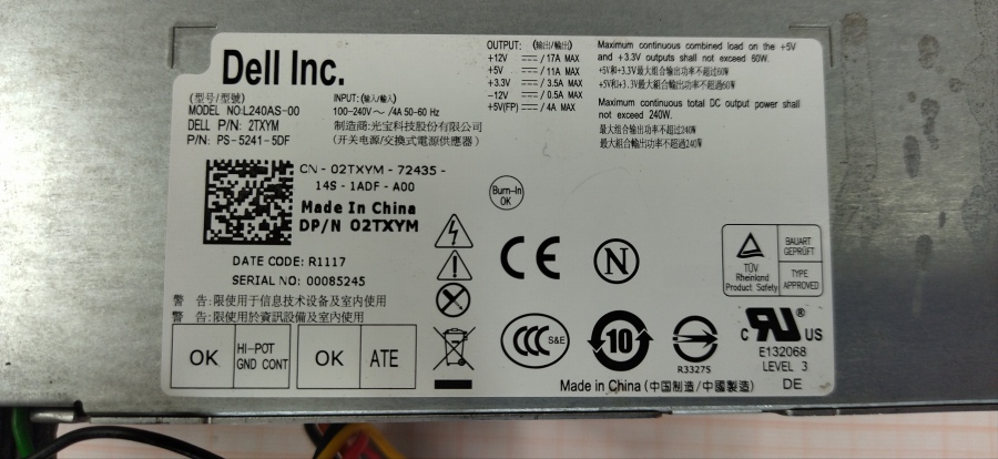 173-116-001 БП LFX DELL L240AS-00 #3