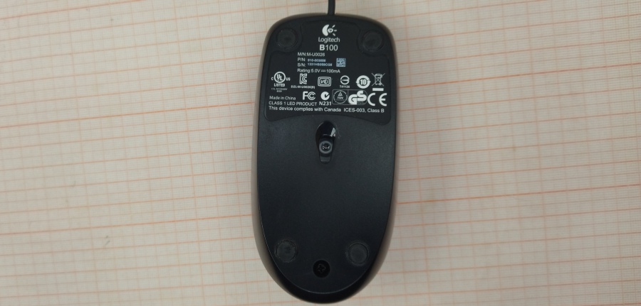 165-157-001 Мышь проводная Logitech B100 #3
