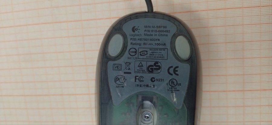 165-151-002 Мышь проводная Logitech M-SBF96 #4