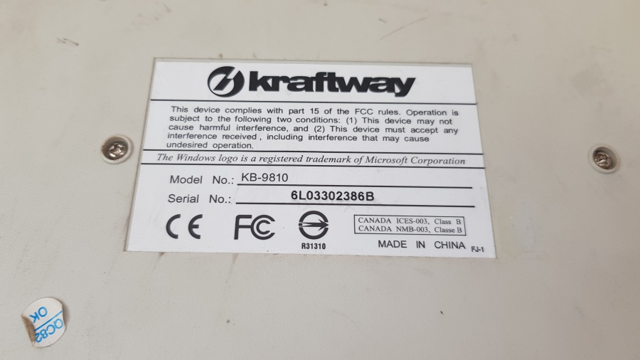 165-167-001 Клавиатура проводная KRAFTWAY KB-9810 #5