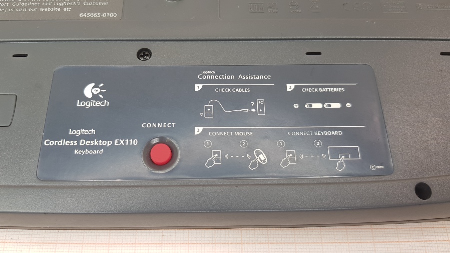 150-023-001 Клавиатура беспроводная Logitech Cordless Desktop EX110 #6