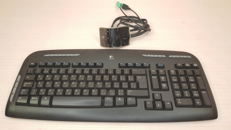 150-023-002 Клавиатура беспроводная Logitech Cordless Desktop EX110 #1