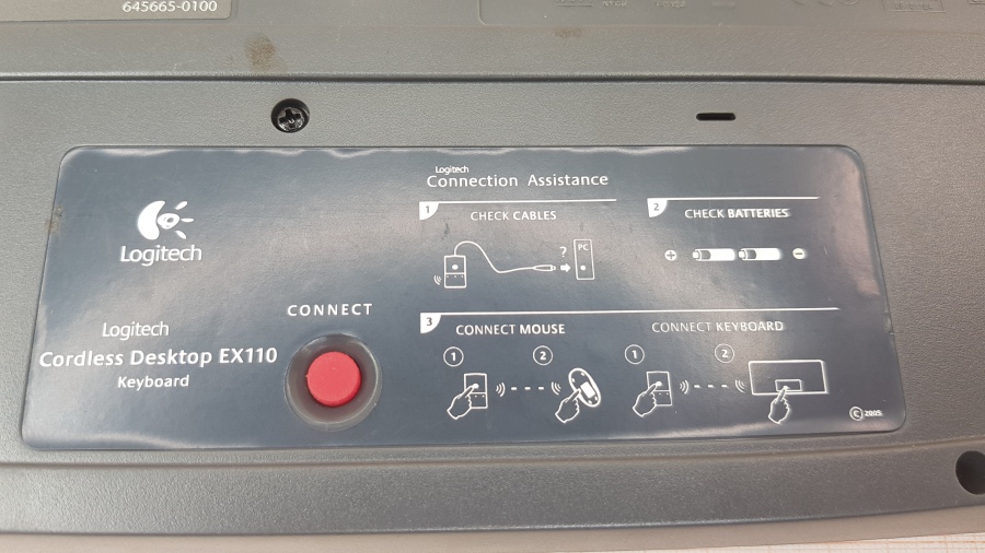 150-023-002 Клавиатура беспроводная Logitech Cordless Desktop EX110 #8