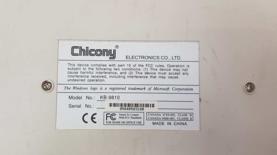 140-005-001 Клавиатура проводная CHICONY KB-9810 #5