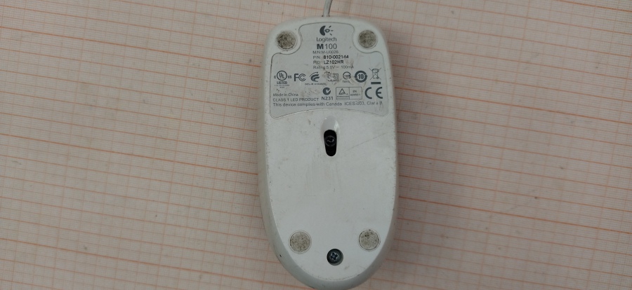 124-051-001 Мышь проводная Logitech M100 #3