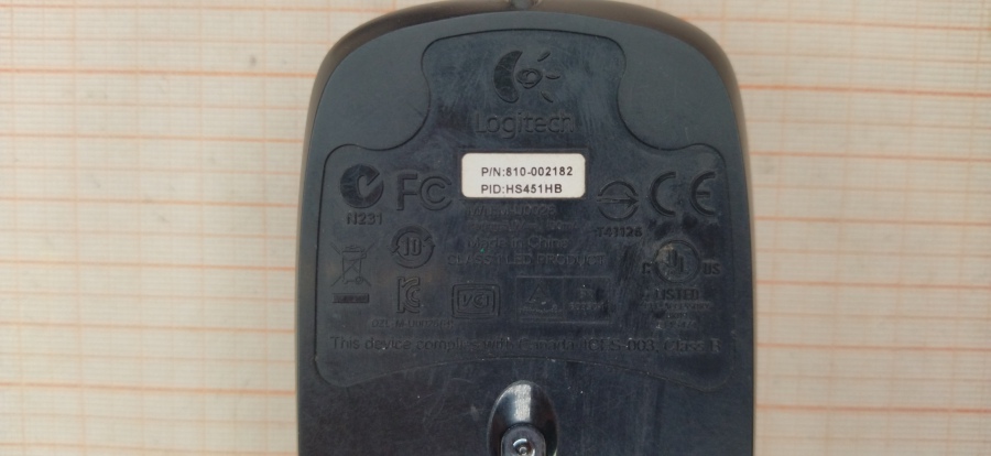 177-030-002 Мышь проводная Logitech M90 #4