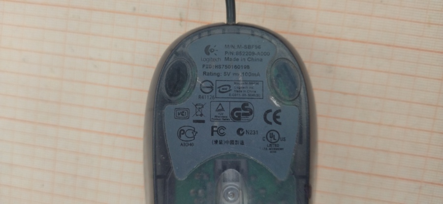 137-011-001 Мышь проводная Logitech M-SBF96 #4
