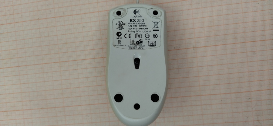 173-120-002 Мышь проводная Logitech RX250 #3