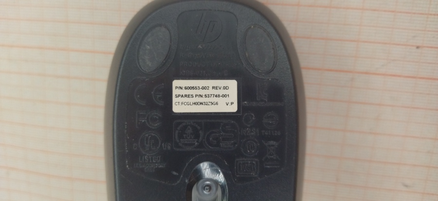 088-203-001 Мышь проводная HP M-S0005-O #4