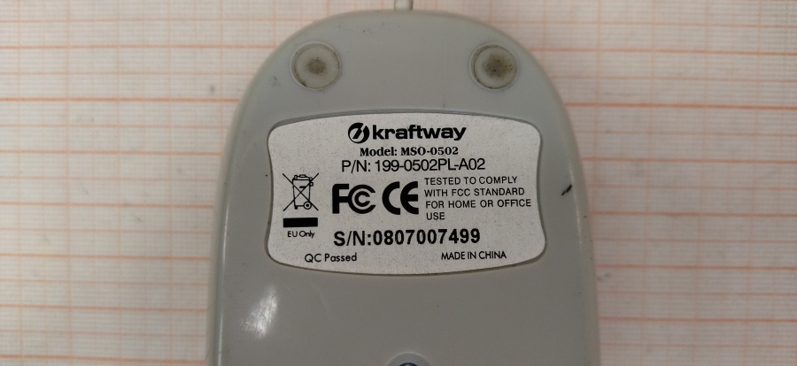 088-215-001 Мышь проводная KRAFTWAY MSO-0502 #4