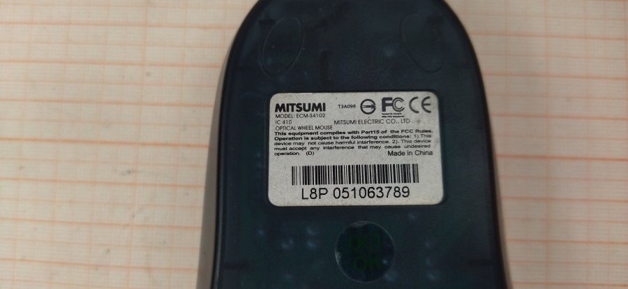 088-219-001 Мышь проводная MITSUMI ECM-S4102 #4