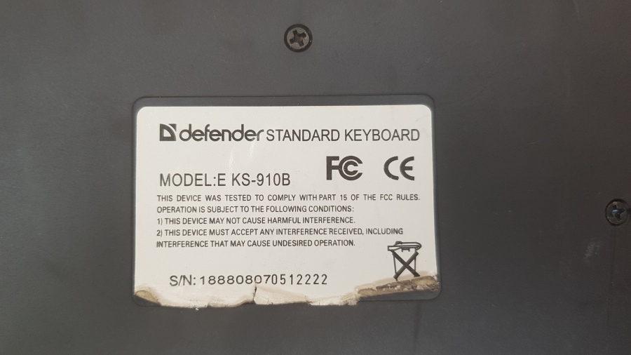 165-188-001 Клавиатура проводная Defender KS-910B #3