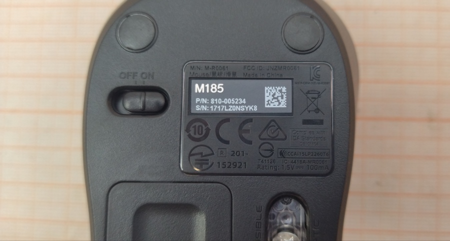 165-224-002 Мышь беспроводная Logitech M185 #4