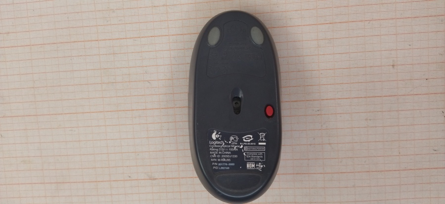 144-019-001 Мышь беспроводная Logitech Cordless Optical Mouse EX110 #3