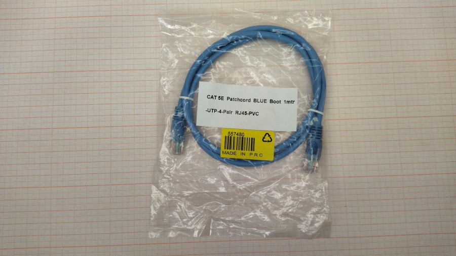 111-012-001 Кабель Patch Cord  UTP CAT.5E 4PR 24AWG 1M #2