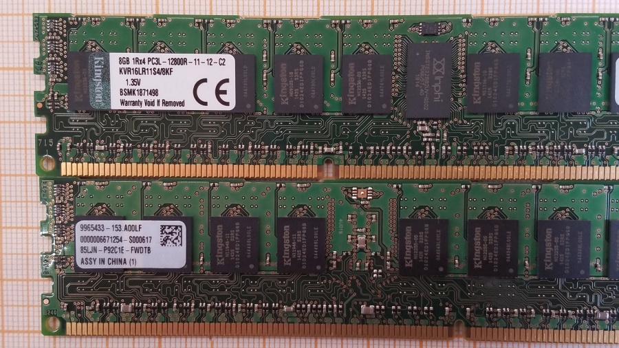 189-067-001 DDR3 RDIMM ECC REG KINGSTON KVR16LR11S4/8KF #2