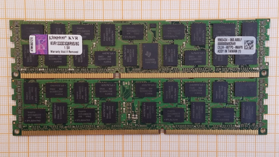 189-069-001 DDR3 RDIMM ECC REG KINGSTON KVR1333D3Q8R9S/8G #1