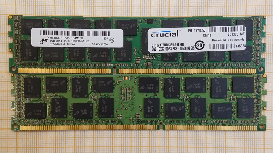 189-084-001 DDR3 RDIMM ECC REG Crucial CT102472BQ1339.36FMD #1