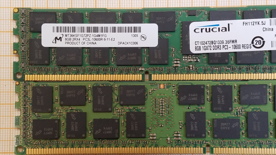 189-084-001 DDR3 RDIMM ECC REG Crucial CT102472BQ1339.36FMD #2
