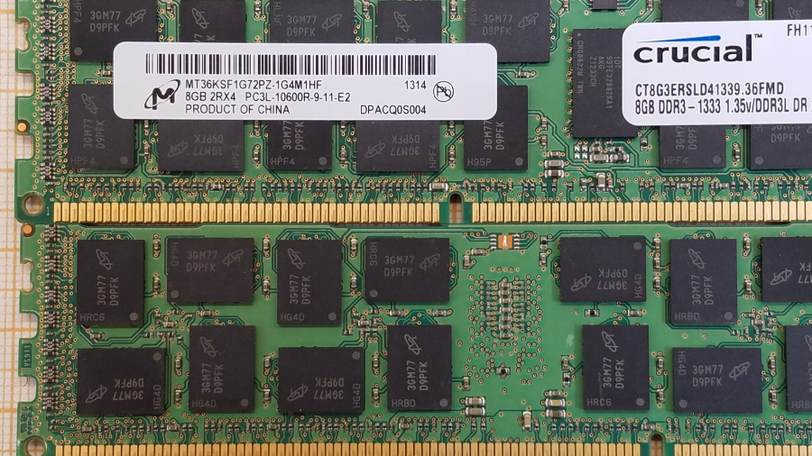 189-092-001 DDR3 RDIMM ECC REG Crucial CT8G3ERSLD41339.36FMD #2