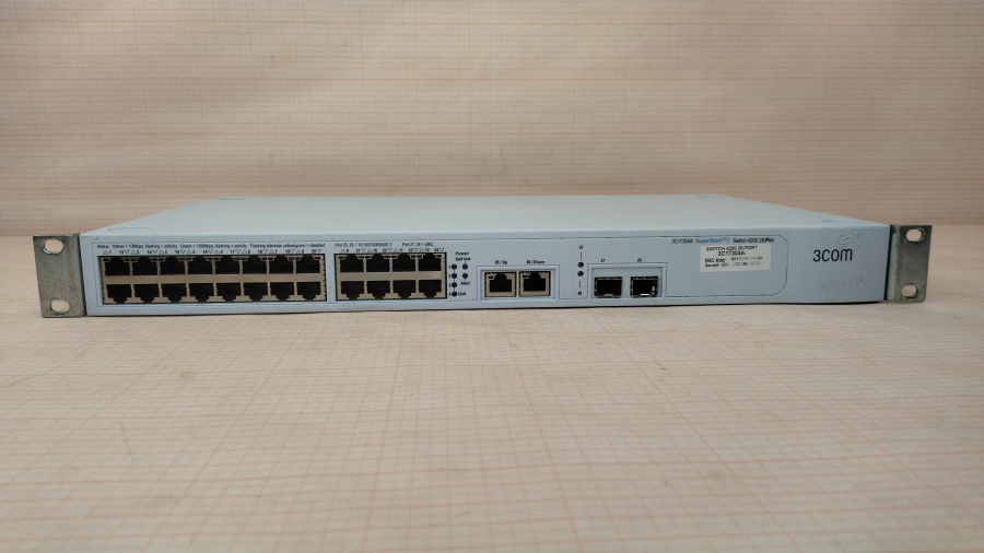191-027-002 Коммутатор управляемый 3COM SuperStack 3 Switch 4200 28-Port 3C17304A #2
