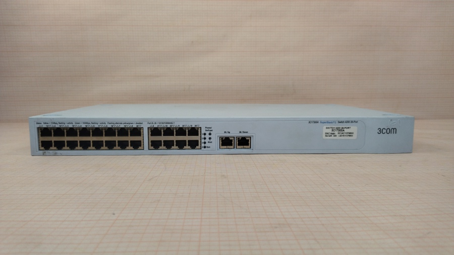 191-028-001 Коммутатор управляемый 3COM SuperStack 3 Switch 4200 26-Port 3C17300A #2